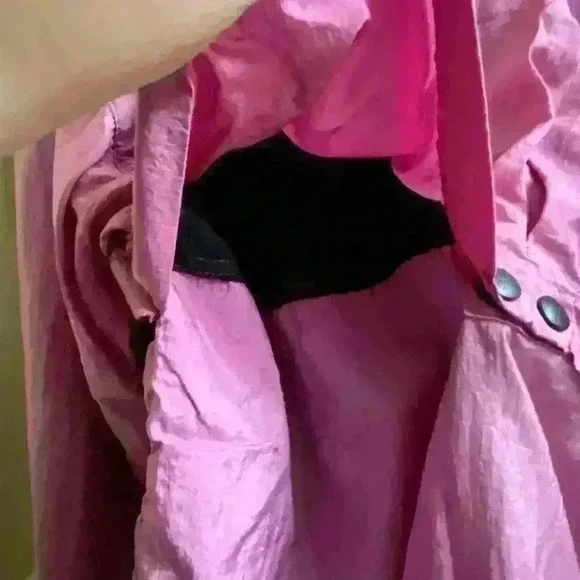 Vintage 90s Natural Sport Colorbock Windbreaker Pink and Purple Size L - Picture 8 of 16